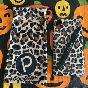 Leopard Print Loopy iPhone XS Phone Case
